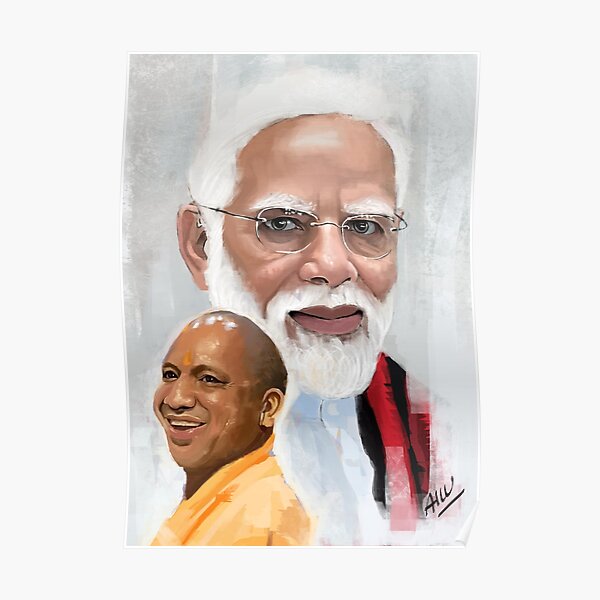 Shri Yogi Adityanath Chief Minister of UttarPradesh  Realistic Portrait  Drawing  YouTube