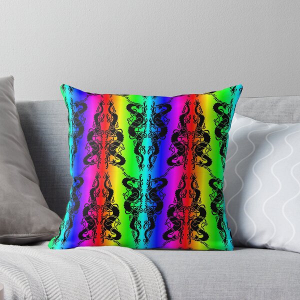 Item preview, Celtic Black Dragons on Rainbow designed and sold by ingridthecrafty.