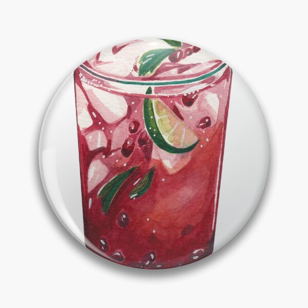 Item preview, Raspberry Mojito Cocktail Drink Mocktail Cranberry designed and sold by Leiah Williams.