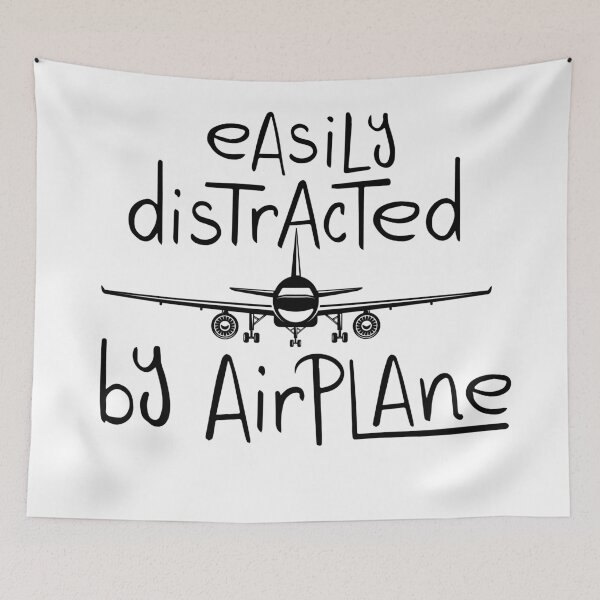 Item preview, Easily Distracted By Airplanes classic t-shirt designed and sold by Artezia.