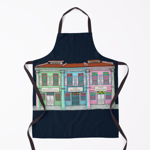 Item preview, PERANAKAN SHOPHOUSE Navy designed and sold by designsMM.
