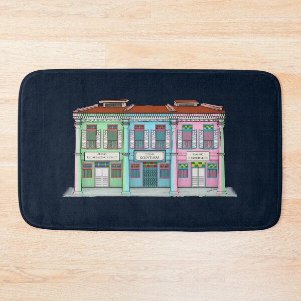 Item preview, PERANAKAN SHOPHOUSE Navy designed and sold by designsMM.