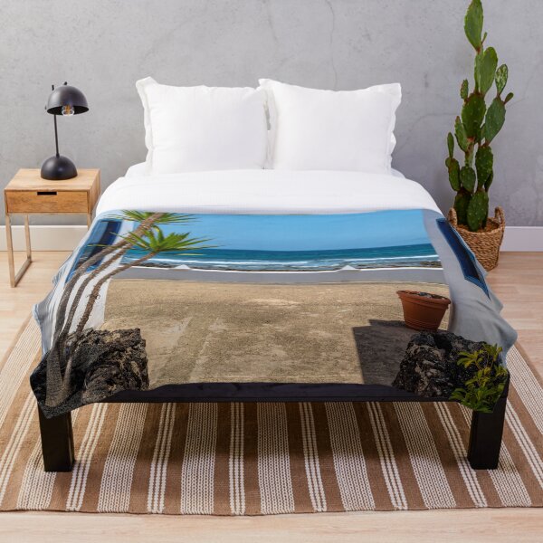 Item preview, Blue sky and sea view between white holiday houses designed and sold by iCimages.net.