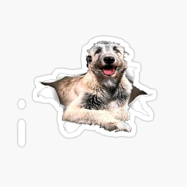 2 x Square Stickers 10 cm Irish Wolfhound Dog Breed  #35331 
