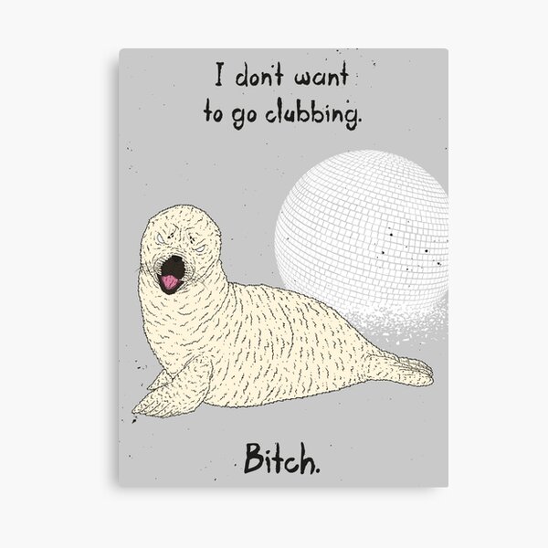 Angry Seal Canvas Print