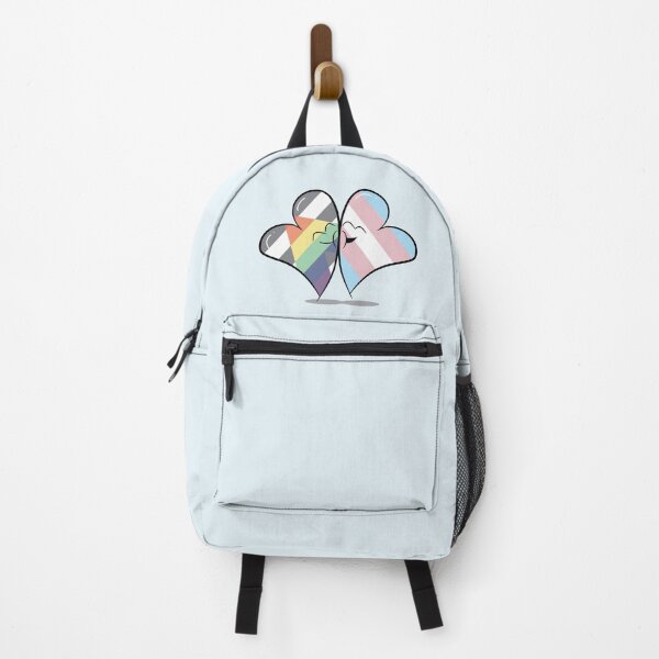 Item preview, Two Hearts in Love (Straight Ally and Transgender Pride Flags) designed and sold by FrolicDesigns.