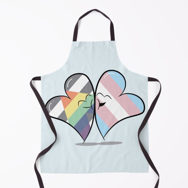 Item preview, Two Hearts in Love (Straight Ally and Transgender Pride Flags) designed and sold by FrolicDesigns.
