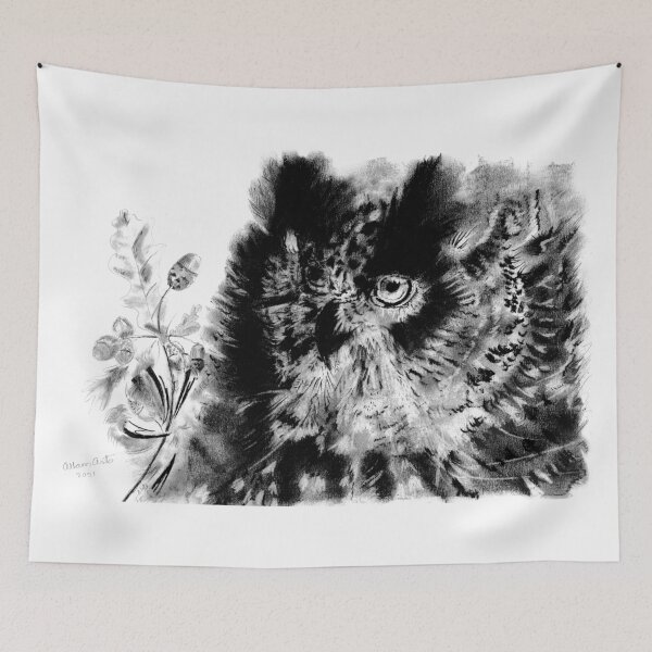Item preview, Wise old owl designed and sold by AllansArts.