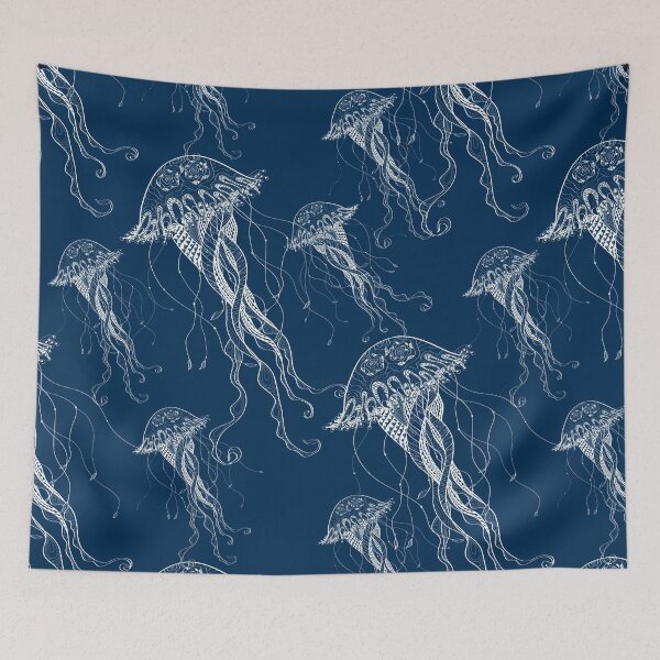Item preview, Jelly Fish - Sea Water - Ocean Creatures - White designed and sold by crazycollective.