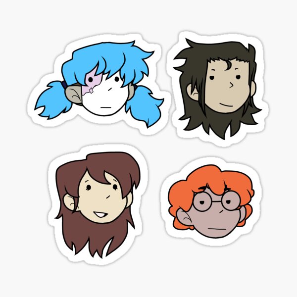 Sally Face Protagonists Sticker Sheet Sticker