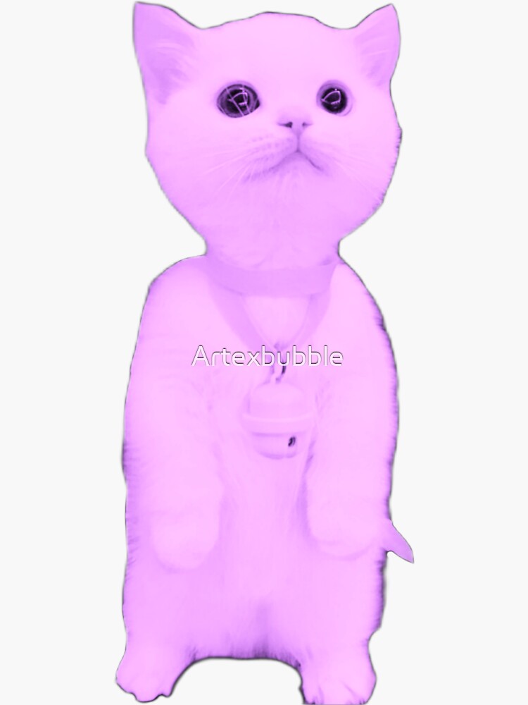 "snow white cat " Sticker for Sale by Artexbubble Redbubble