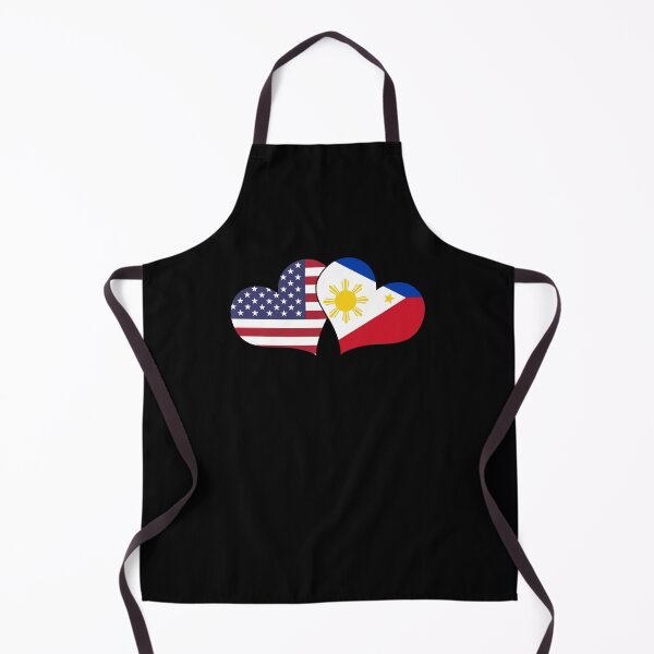 Item preview, Two Hearts Filipino American Flags Lovers Pilipinas USA designed and sold by Nessshirts.