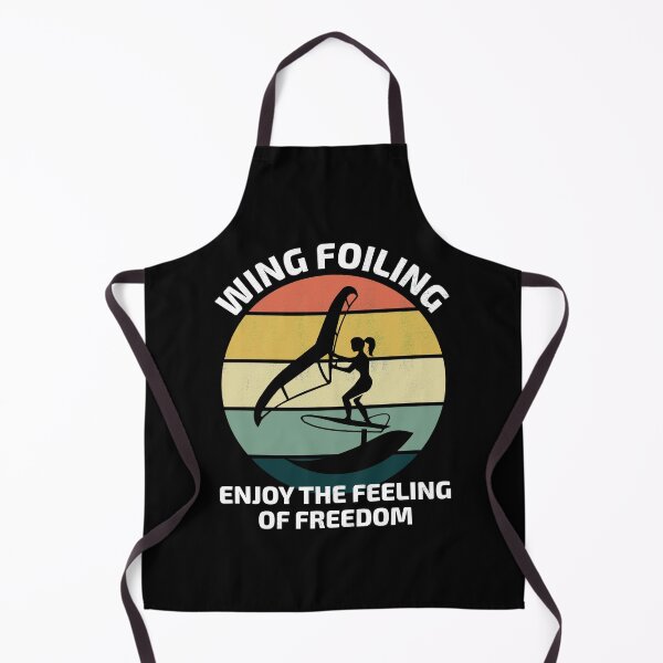 Item preview, Wing Foiling Surfing Vintage Retro Sunset designed and sold by CuteDesigns1.