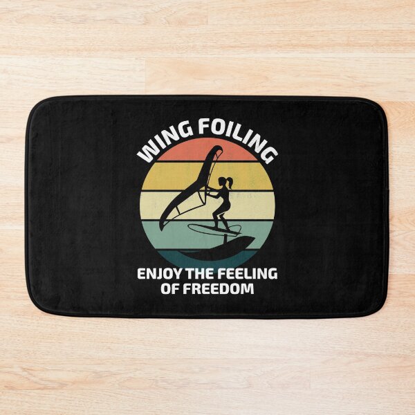 Item preview, Wing Foiling Surfing Vintage Retro Sunset designed and sold by CuteDesigns1.