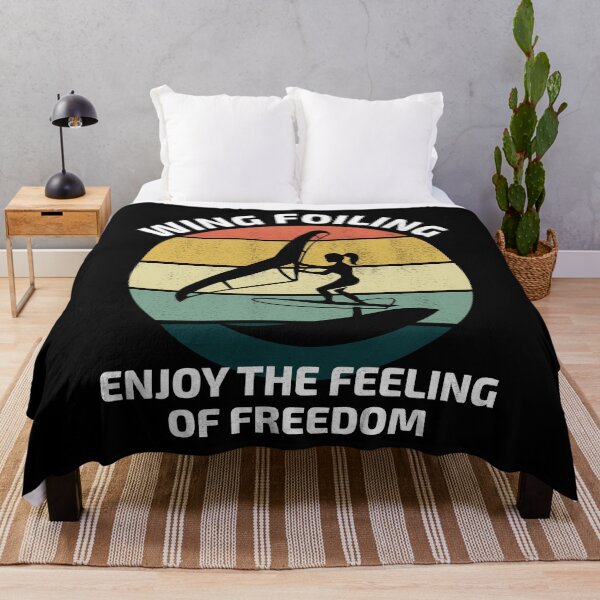 Item preview, Wing Foiling Surfing Vintage Retro Sunset designed and sold by CuteDesigns1.