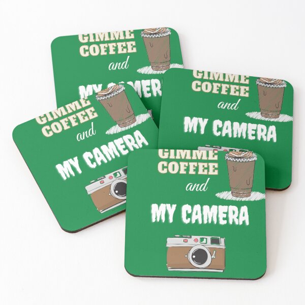 Item preview, Gimme Coffee and Camera Green designed and sold by lilrealwil.