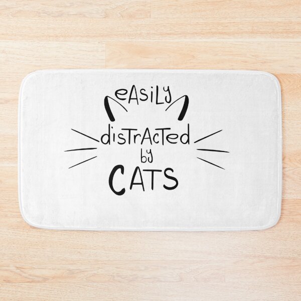 Item preview, easily distracted by cats stickers designed and sold by Artezia.