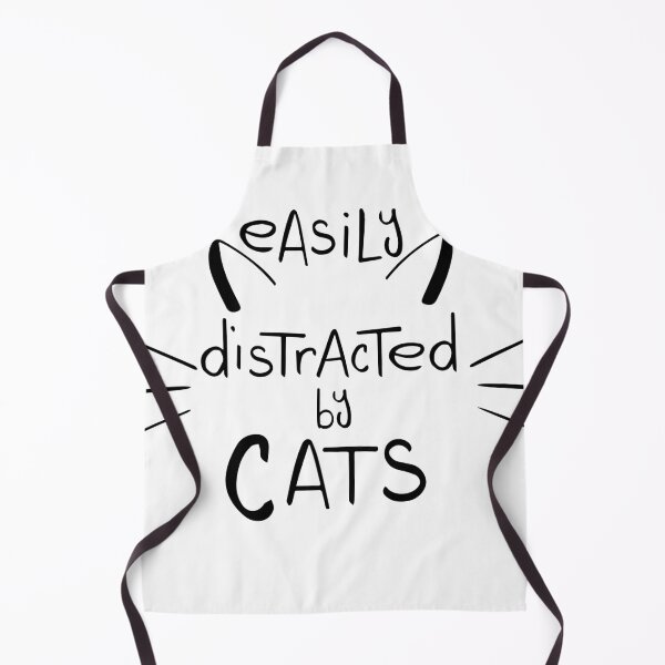Item preview, easily distracted by cats stickers designed and sold by Artezia.
