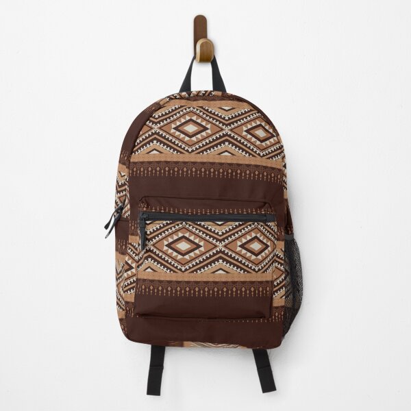 Item preview, Geometric ethnic pattern oriental in brown designed and sold by Patcha555.
