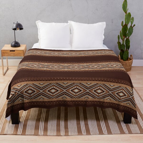 Item preview, Geometric ethnic pattern oriental in brown designed and sold by Patcha555.