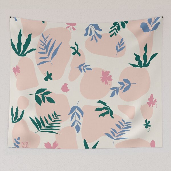 Item preview, Botanical flora abstract shapes designed and sold by KennyLucky.