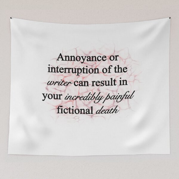 Item preview, Desturbing the Writer designed and sold by Local Cosmic & Chaotic Gremlin Hoard.