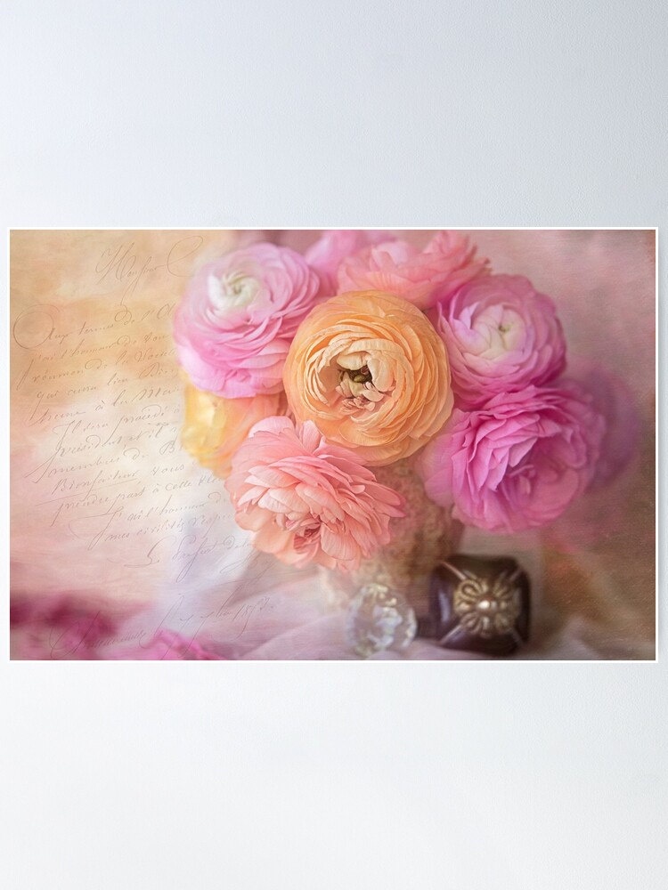 Alternate view of Ranunculus and Door Knobs Poster