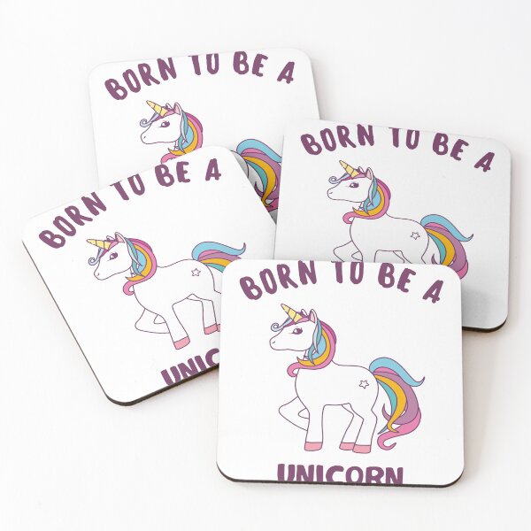 Item preview, born to be unicorn designed and sold by wineDsign.