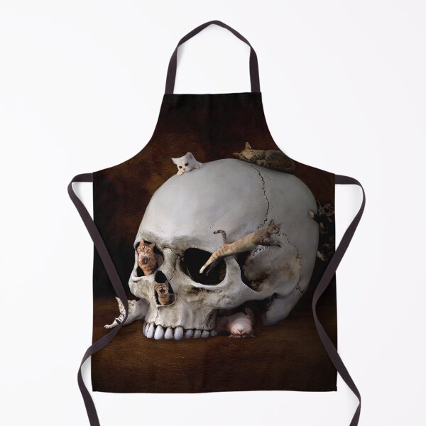 Item preview, Skull and Cats - Digital Collage designed and sold by DoggoTankDesign.