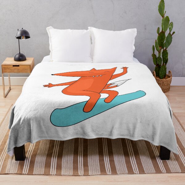 Item preview, cute fox snowboarding designed and sold by zsooofija.