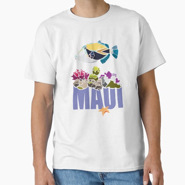 Item preview, Maui Hawaii -  humuhumunukunukuapuaa coral reef designed and sold by petloverswag.