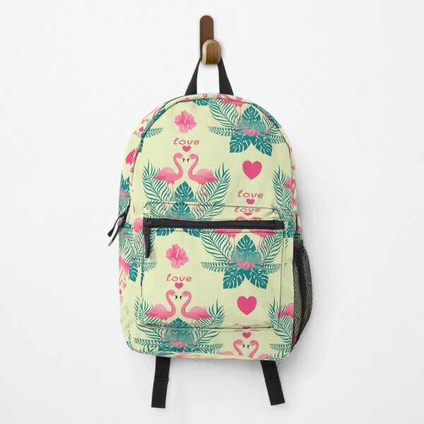 Item preview, Seamless pattern Tropical leaves, monstera leaf  and couple flamingo  designed and sold by Patcha555.