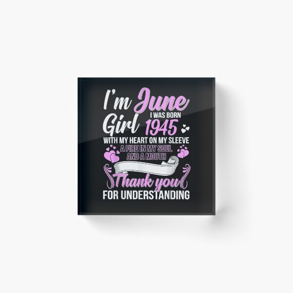 Item preview, Awesome Since 1945 76th Birthday I'm A June Girl 1945 Gift  designed and sold by caral8.