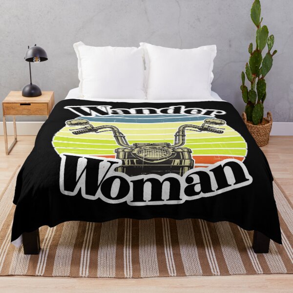 Item preview, Wander Woman Motorcycle Cruiser Sunset designed and sold by SmileThreads.