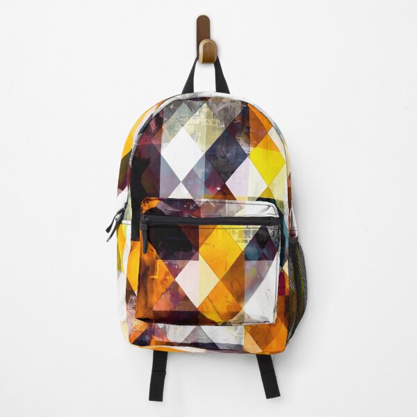 Item preview, brown yellow orange geometric pixel pattern abstract art background designed and sold by Mrvell.