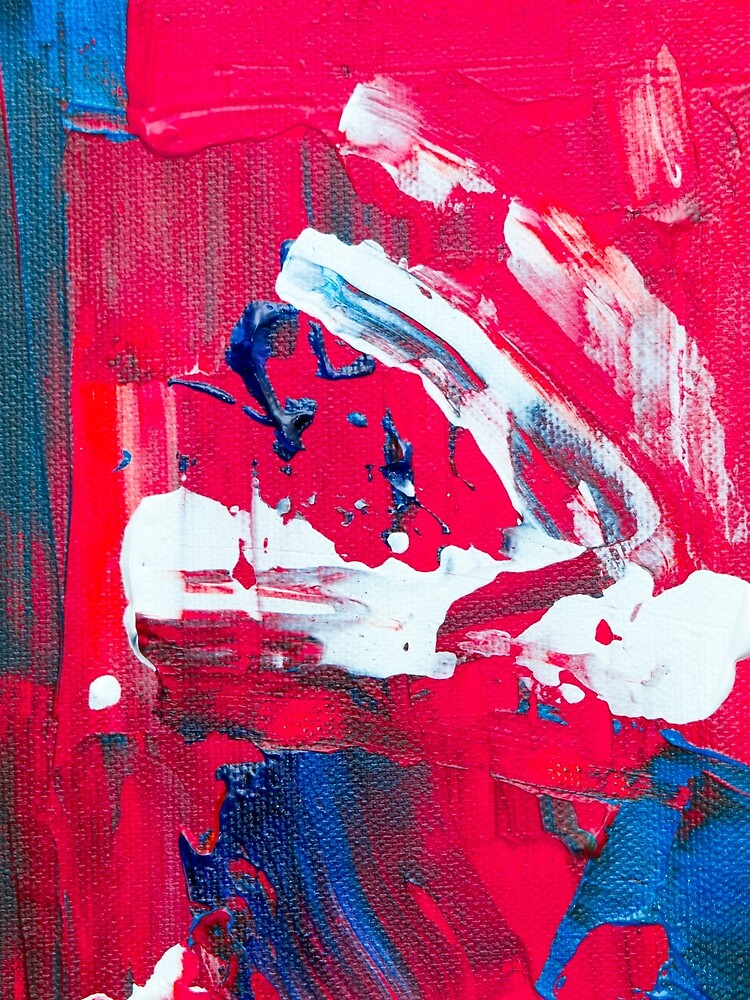 Abstract Painting with Red Tendency by Claudiocmb