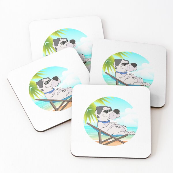 Item preview, Perro escalofriante en la playa con Sunset Comic Style designed and sold by Mesyo.