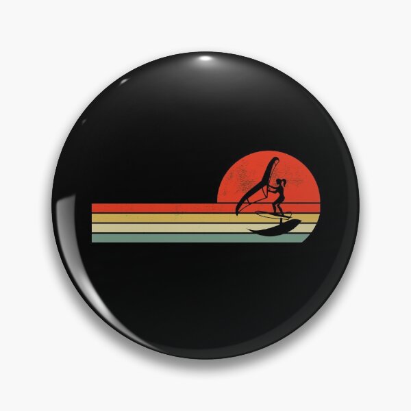 Item preview, Wing Foiling Surfing Vintage Retro Sunset designed and sold by CuteDesigns1.