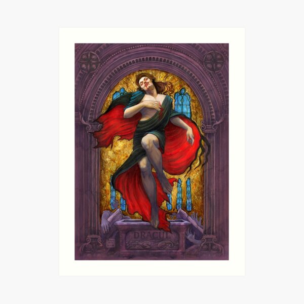 Dracula Rising Art Print