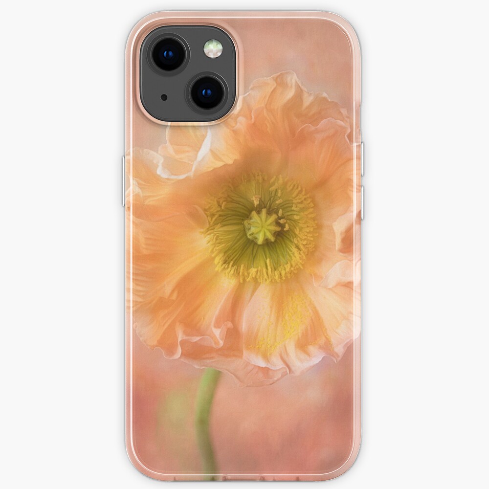 Peach Poppy iPhone Case