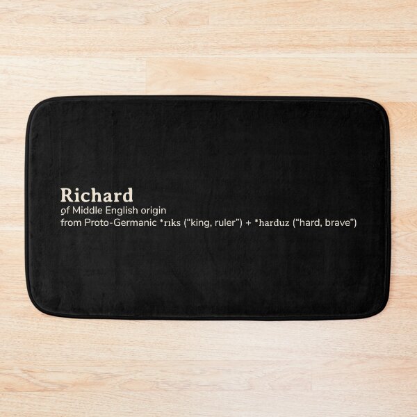 Item preview, Richard name etymology designed and sold by YourNameStory.