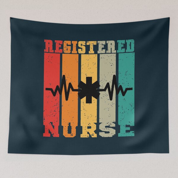 Item preview, Registered Nurse Vintage Rainbow designed and sold by DebbisPalette.
