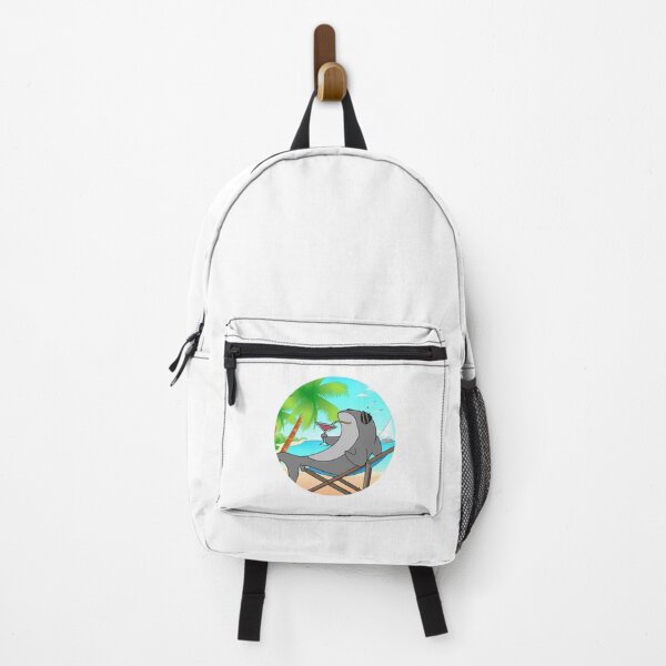 Item preview, Tiburón enfriándose en la playa con Sunset Comic Style designed and sold by Mesyo.