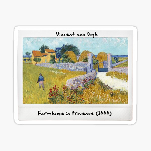 Vista previa del artículo con la obra «Granja en Provenza (1888) de Vincent Van Gogh», diseñado y vendido por polart-film.