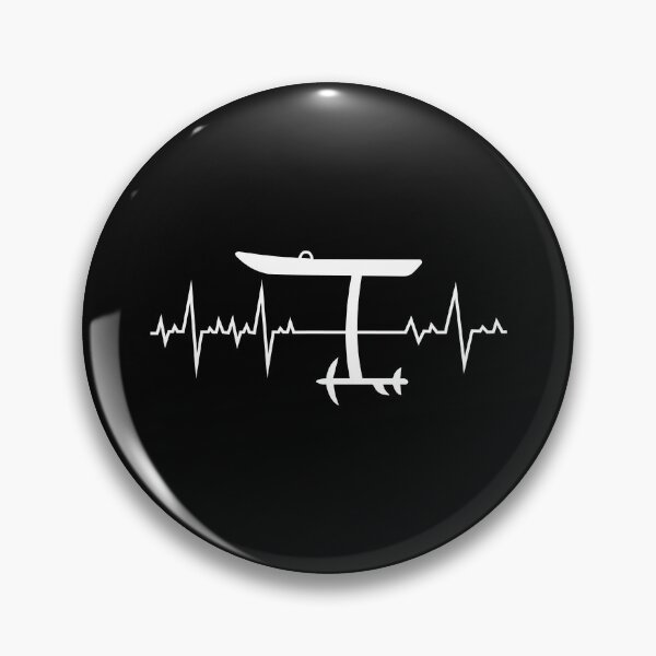 Item preview, Wing Foiling Surfing Heartbeat Funny designed and sold by CuteDesigns1.