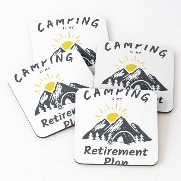 Aperçu de l'œuvre Le camping est mon plan de retraite simple créée et vendue par Avishy.