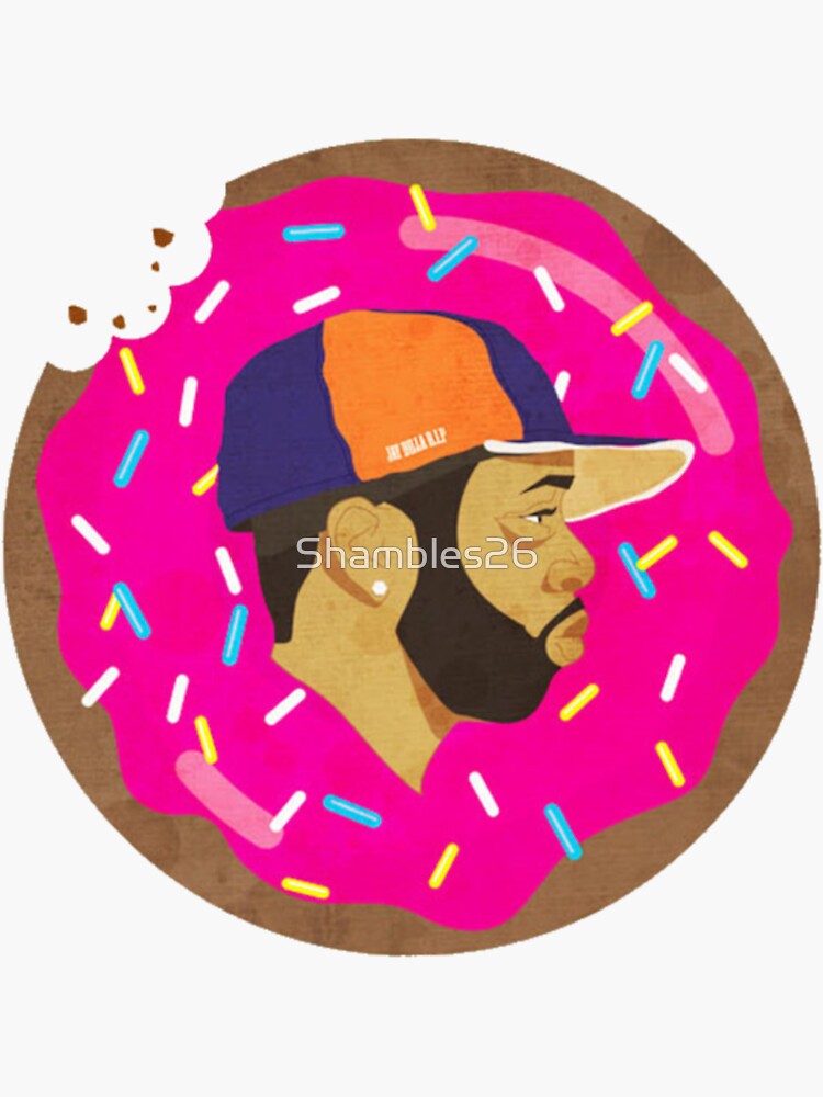 "J Dilla Donut" Sticker for Sale by Shambles26 Redbubble