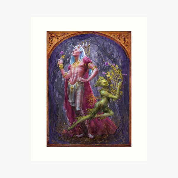 Oberon and Puck Art Print