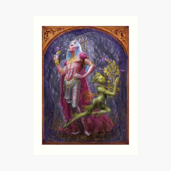 Oberon and Puck Art Print