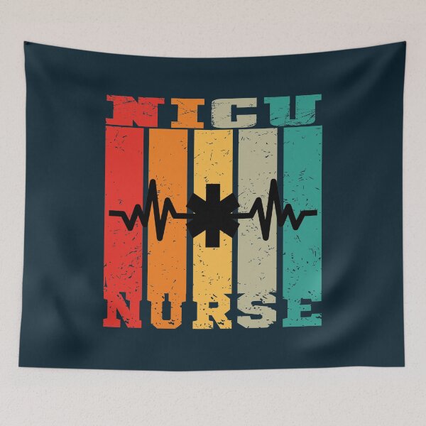 Item preview, NICU Nurse Vintage Rainbow - (neonatal intensive care unit) designed and sold by DebbisPalette.